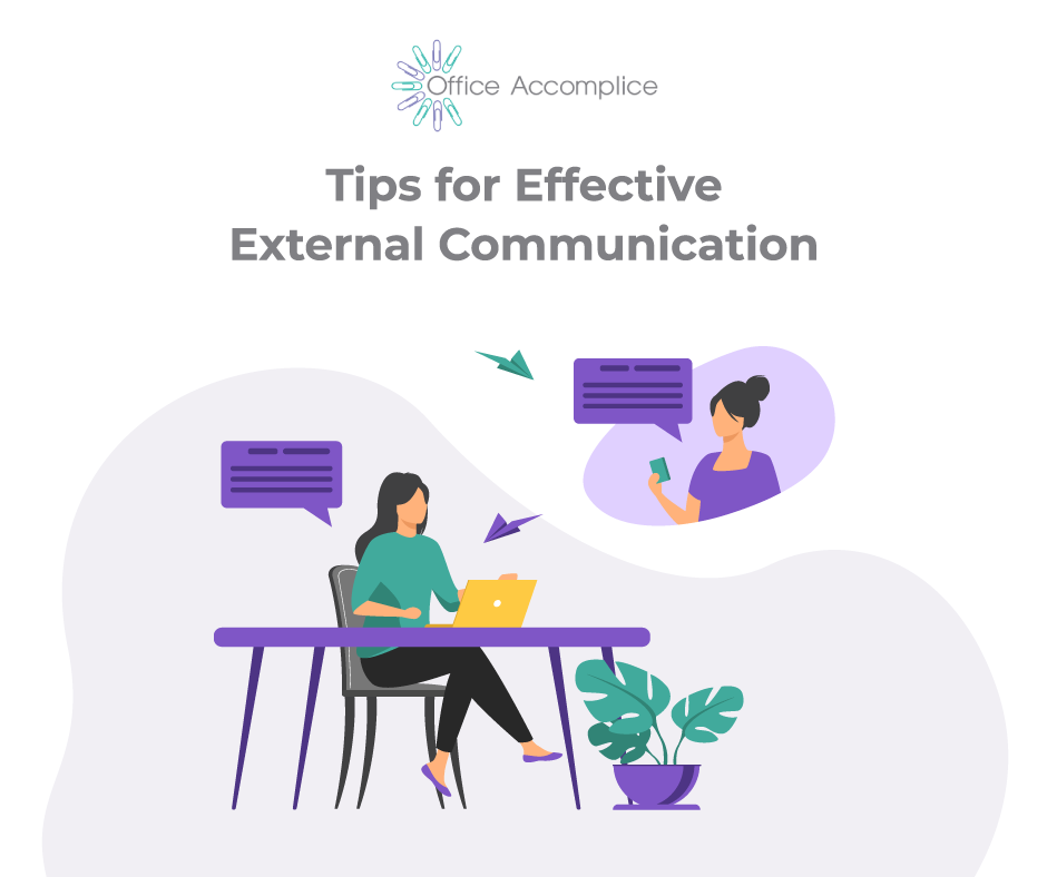 Accounting professional communicating with a client through email